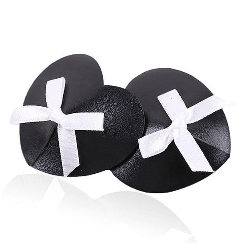 Black Heart White Box Nipple Pasties by Ella Bidoe