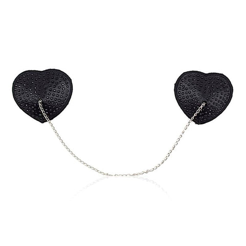 Encrusted Heart Shaped Nipple Pasties by Ella Bidoe