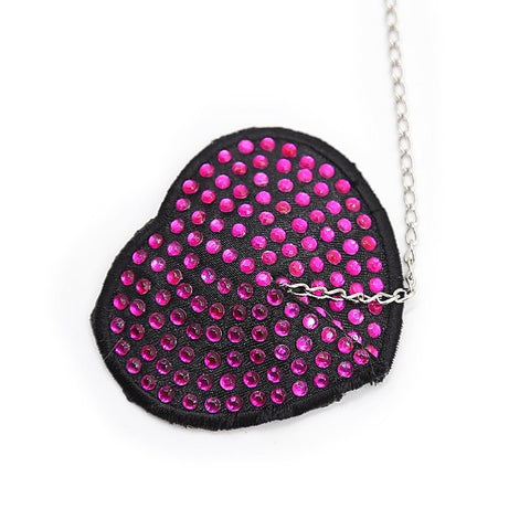 Encrusted Heart Shaped Nipple Pasties by Ella Bidoe