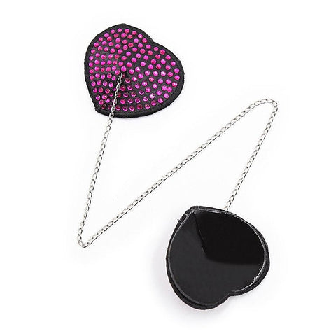 Encrusted Heart Shaped Nipple Pasties by Ella Bidoe