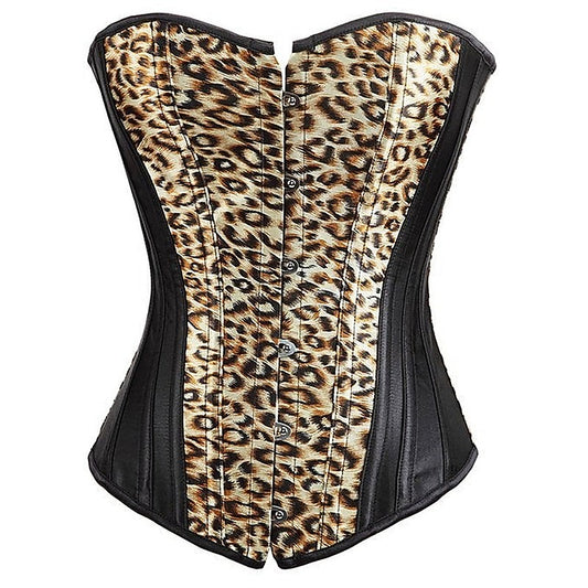 Leopard Slimming Corset & G-String by Ella Bidoe