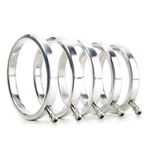 Electro Metal Cock Rings Set of 5 by Electrastim