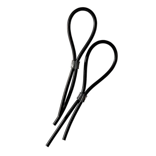 Rubber Adjustable Cock and Scrotal Loops by Electrastim