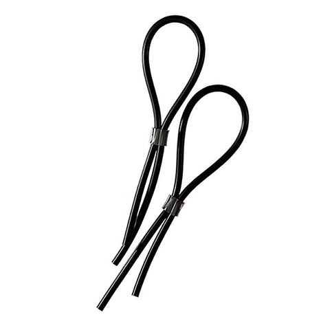 Rubber Adjustable Cock and Scrotal Loops by Electrastim