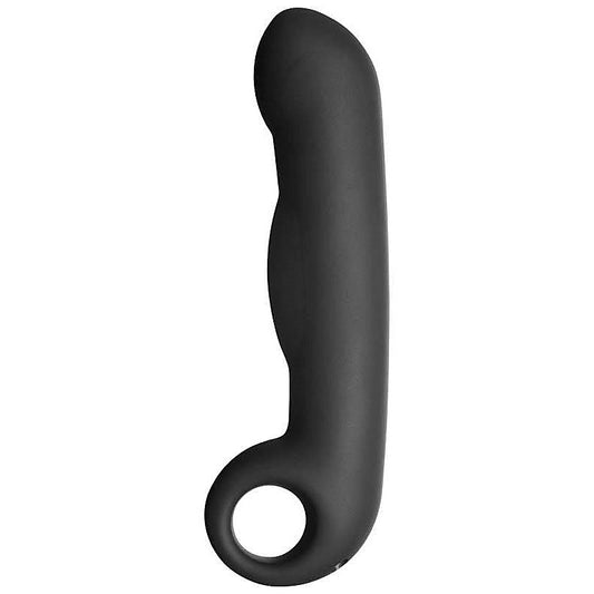Silicone Noir Ovid G-Spot Dildo by Electrastim