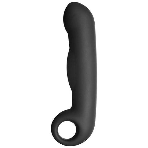 Silicone Noir Ovid G-Spot Dildo by Electrastim