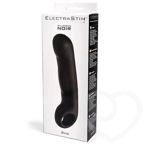 Silicone Noir Ovid G-Spot Dildo by Electrastim