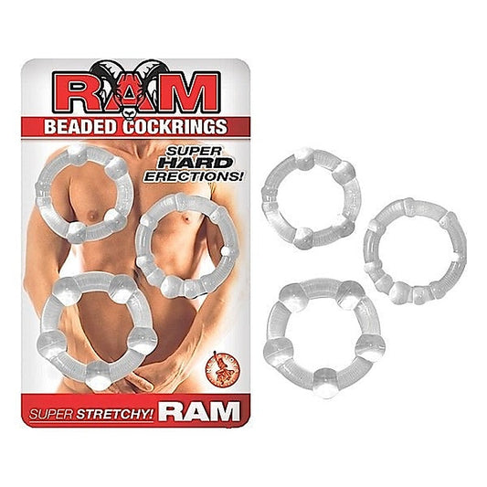 RAM Beaded Stretchy Cockrings by Nasstoys
