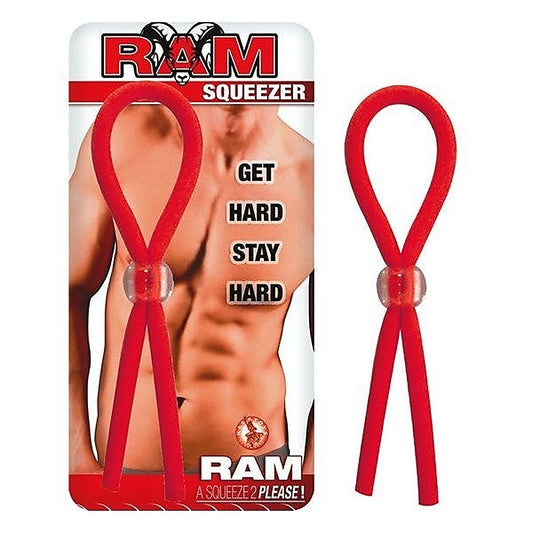 RAM Squeezer Adjustable Stretchy Cock Ring by Nasstoys