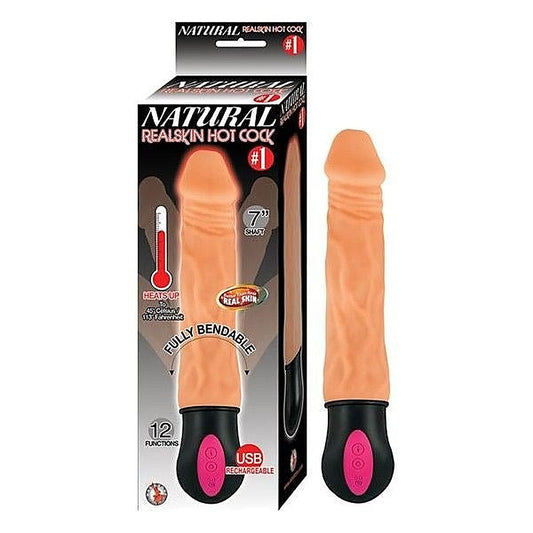Natural Realskin 7" Heated Pleasure Toy by Nasstoys