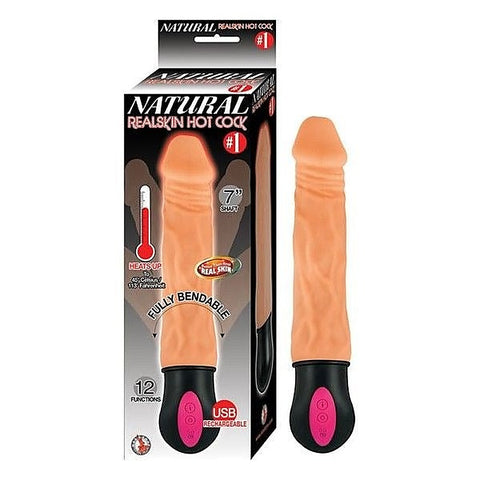 Natural Realskin 7" Heated Pleasure Toy by Nasstoys