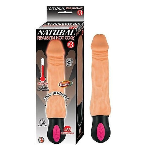 NATURAL REALSKIN 8" Heated Pleasure Toy by Nasstoys
