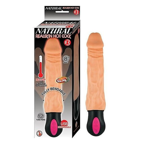 NATURAL REALSKIN 8" Heated Pleasure Toy by Nasstoys