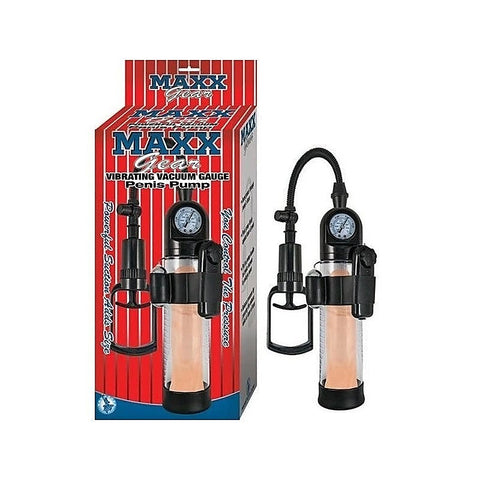 MAXX GEAR Vibrating Vacuum Gauge Penis Pump by Nasstoys