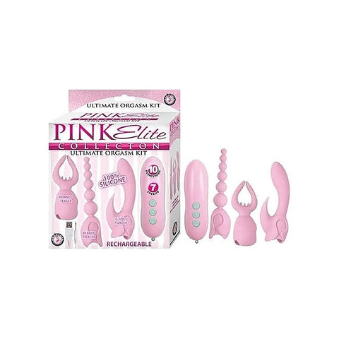 PINK ELITE 3-in-1 Silicone Massage Kit by Nasstoys