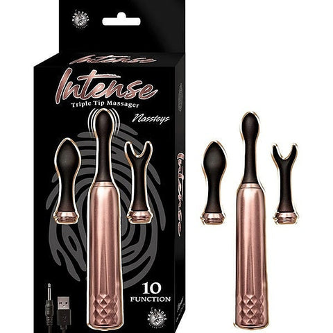 INTENSE Triple Tip Silicone Massager by Nasstoys