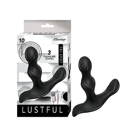 LUSTFUL Tri-Spot Pleasure Massager by Nasstoys