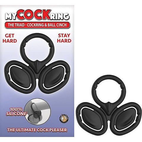 The Triad Cockring and Ball Cinch by Nasstoys