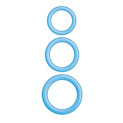 ENHANCER Glow Silicone Cock Ring Set by Nasstoys
