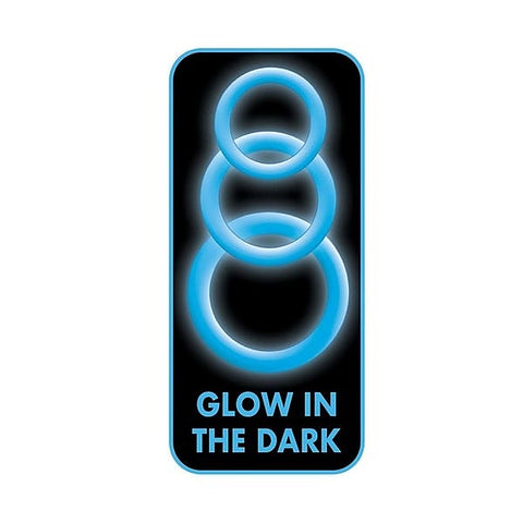 ENHANCER Glow Silicone Cock Ring Set by Nasstoys