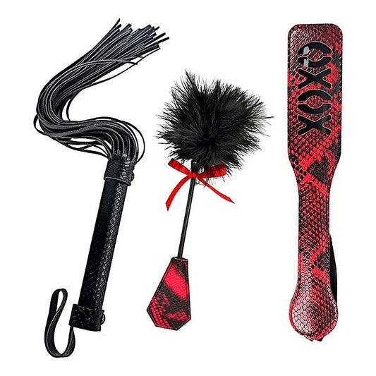 LOVERS KITS Bondage Whip, Tickler, and Paddle by Nasstoys