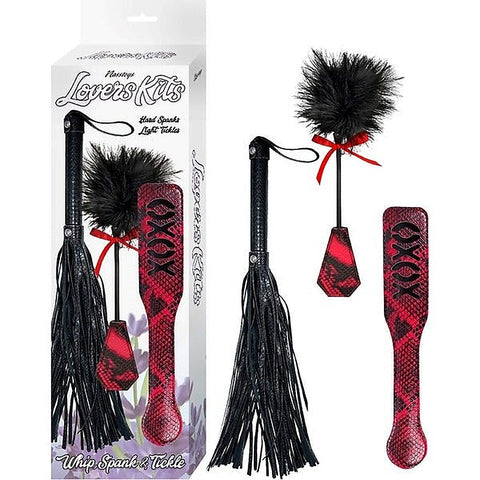 LOVERS KITS Bondage Whip, Tickler, and Paddle by Nasstoys
