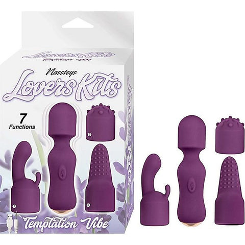 Temptation Rechargeable Mini Wand Vibe by Nasstoys