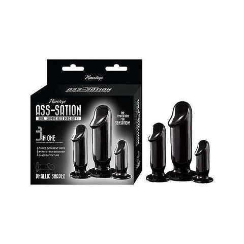 ASS-SATION Anal Training Plug Set by Nasstoys