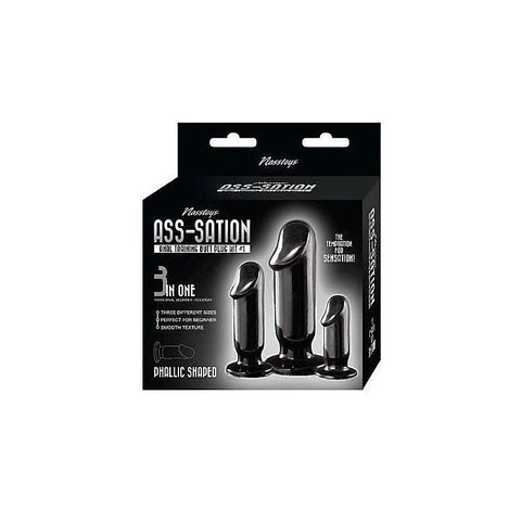 ASS-SATION Anal Training Plug Set by Nasstoys