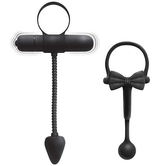 ENHANCER Cockring & Stretchy Butt Plug Set by Nasstoys