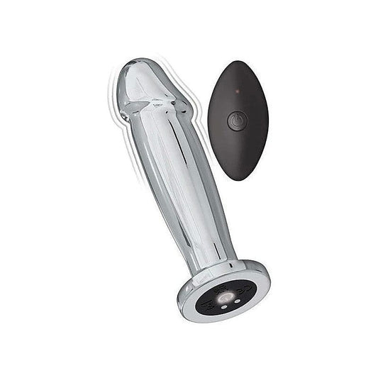 Ecstasy Remote Control Vibrating Metal Anal Plug by Nasstoys