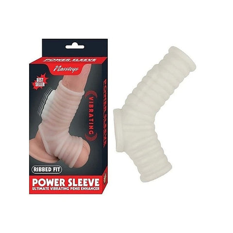 Pleasure-Enhancing Vibrating Ribbed Cock Sleeve by Nasstoys
