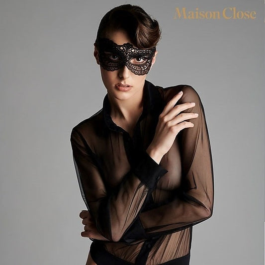 Seductive Guipure Lace Eye Mask by Maison Close
