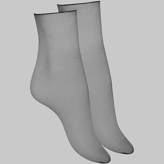 Elegant Cut-and-Curl Sheer Socks by Maison Close