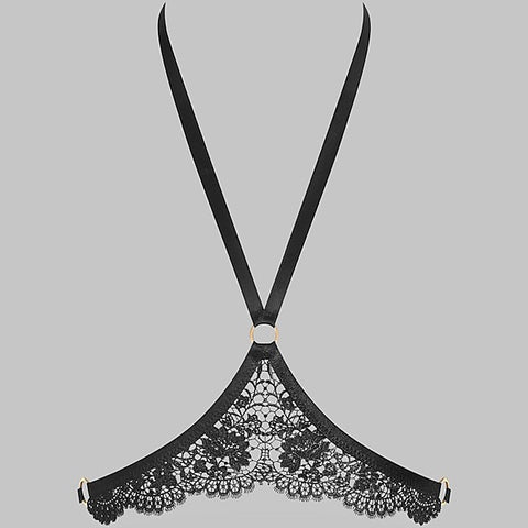 Lace & Satin Adjustable Harness by Maison Close