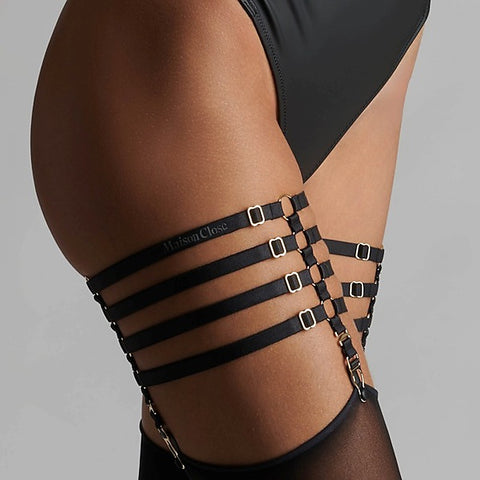 Chambre Noire Elasticated Straps Garters by Maison Close
