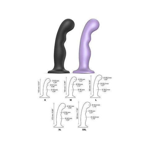 Angled Dildo Plug P&G Stimulator by Strap-On-Me