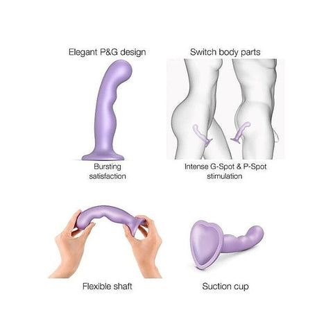 Angled Dildo Plug P&G Stimulator by Strap-On-Me