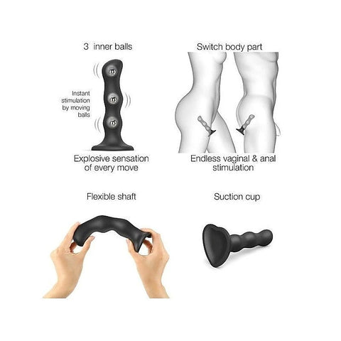 Dildo Plug with Geisha Balls by Strap-On-Me