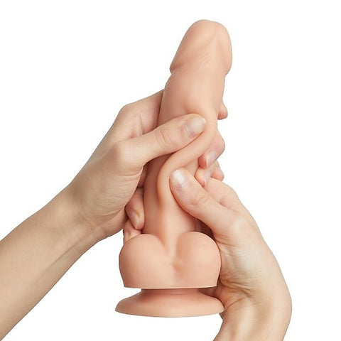 Sliding Skin Realistic Dildo - Flesh by Strap-On-Me