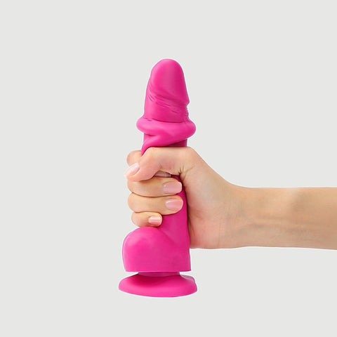 Sliding Skin Realistic Dildo - Pink by Strap-On-Me