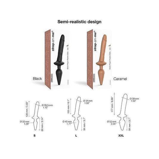 Silicone Dildo and Plug Set by Strap-On-Me