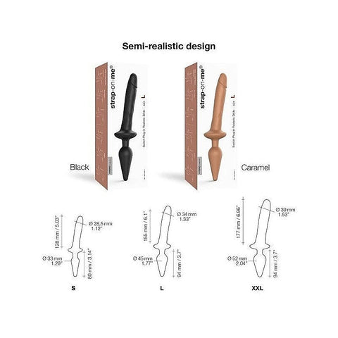Silicone Dildo and Plug Set by Strap-On-Me