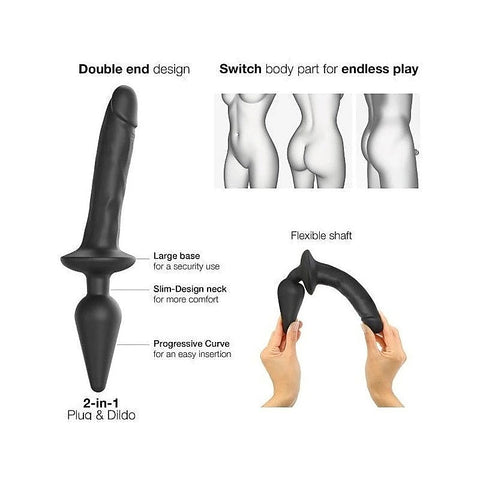 Silicone Dildo and Plug Set by Strap-On-Me