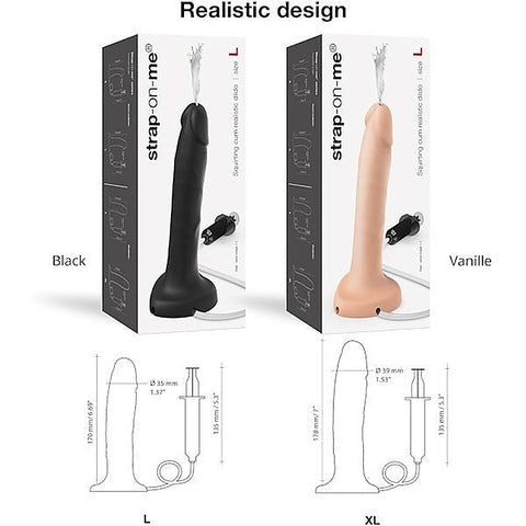 Adjustable Silicone Squirting Dildo by Strap-On-Me