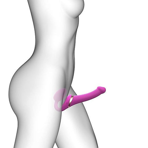 Multi-Sensation Bendable Strap-On Vibrator by Strap-On-Me