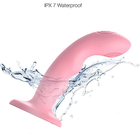 Tapping Vibrating Dildo Wave by Strap-On-Me