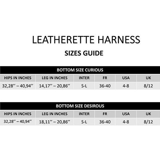 Adjustable Leatherette Harness by Strap-On-Me