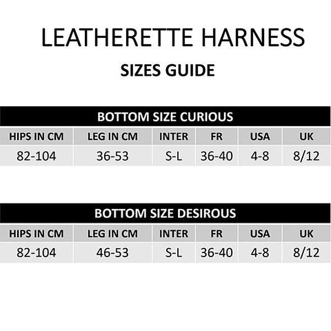 Adjustable Leatherette Harness by Strap-On-Me