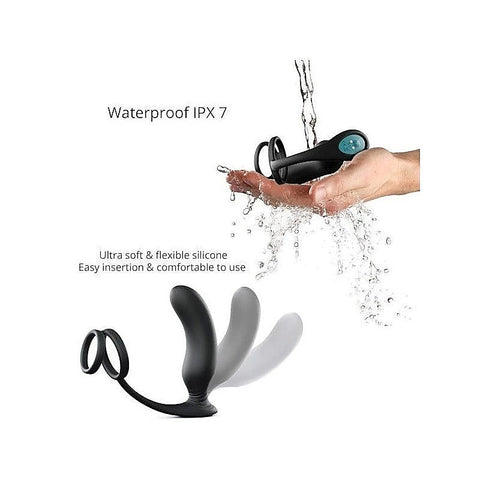 Dual Pleasure P-Spot Plug and Cock Ring by Love To Love